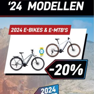 20 % korting op alle ’24 modellen bij CUBE